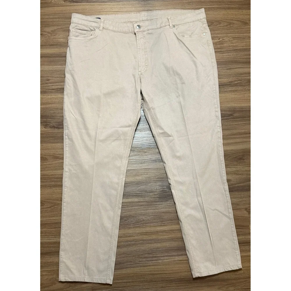 Peter Millar Crown Crafted Tan Khaki 5 Pocket Wayfare Pants Men's Sz 44x32